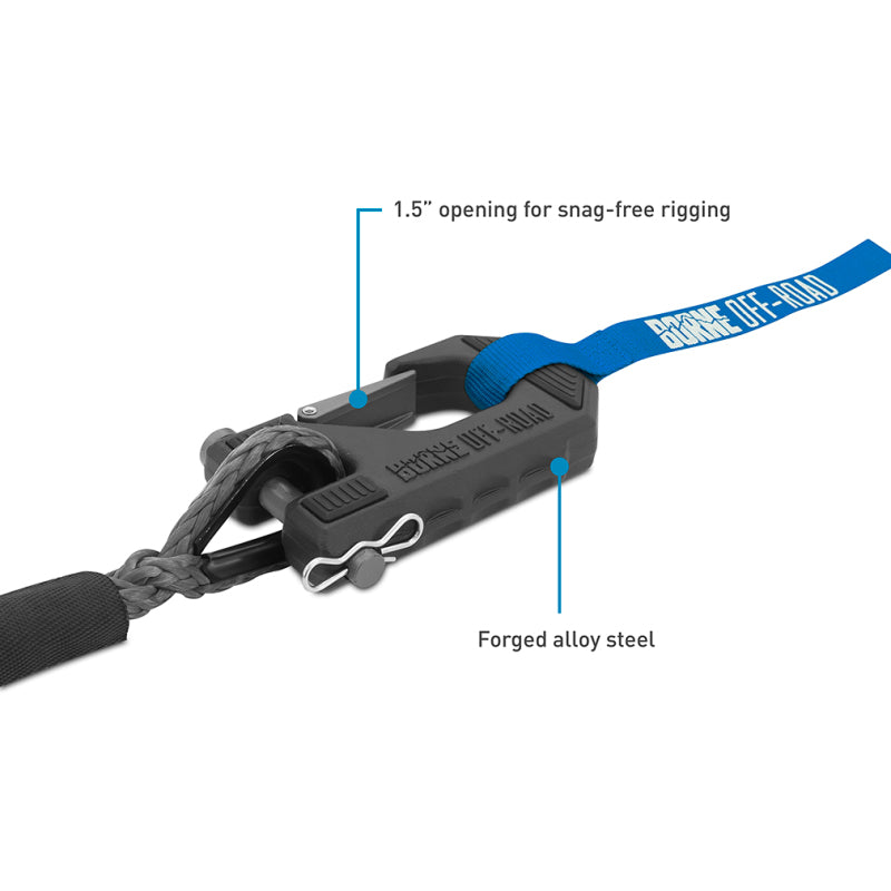 Borne Off-Road 10K Winch - Grey Synthetic Rope BNWN-10-SGR