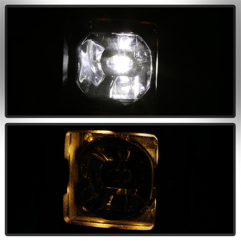 Spyder Dodge Ram 2013-2018 1500 Only Full LED Fog Lights W/Bracket and Universial Switch- Clear 9045424
