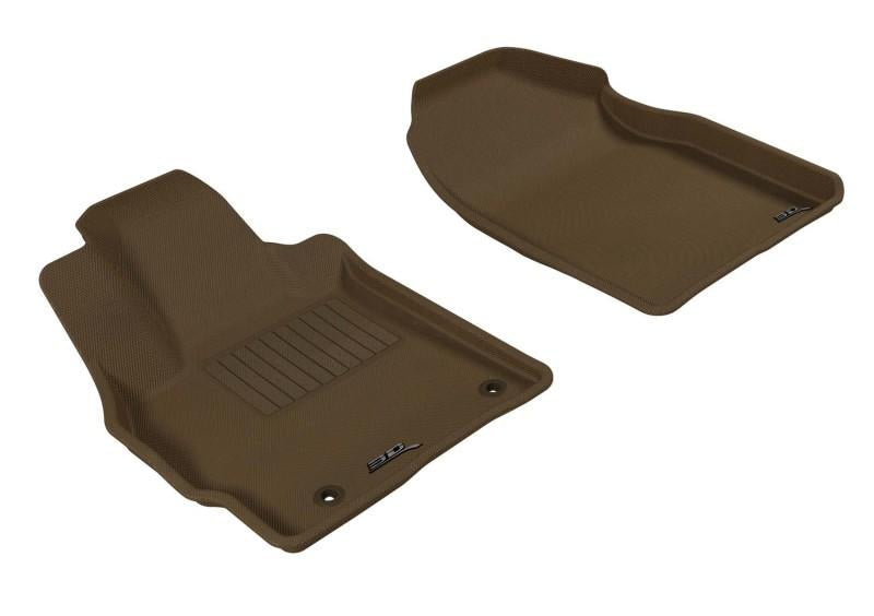 3D MAXpider 2007-2012 Mazda CX-7 Kagu 1st Row Floormat - Tan L1MZ01611502