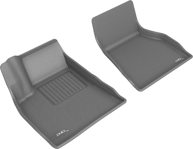 3D MAXpider 2015-2020 Tesla Model S Kagu 1st Row Floormat - Gray L1TL01311501