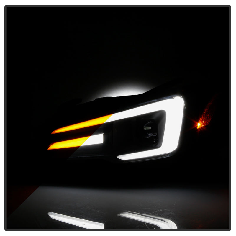 Spyder Subaru Impreza WRX 15-20 Halogen Model Projector Headlights - Black PRO-YD-SWRX15SI-SBSEQ-BK 5088086