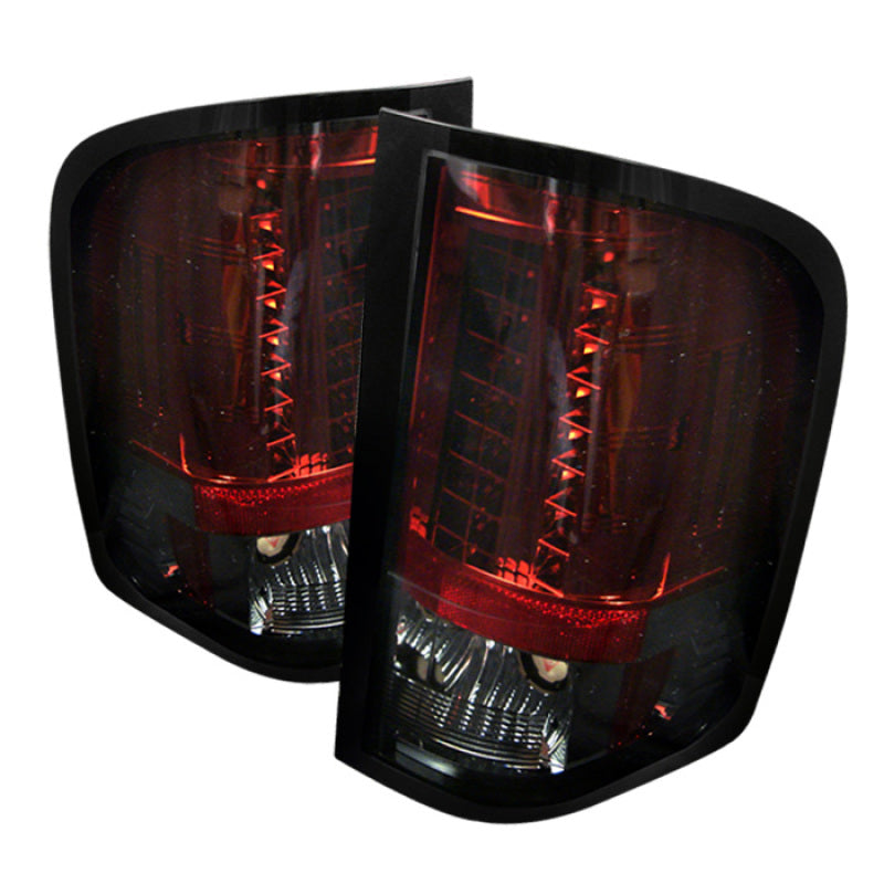Spyder Chevy Silverado 07-13 LED Tail Lights Red Smoke ALT-YD-CS07-LED-RS 5001801