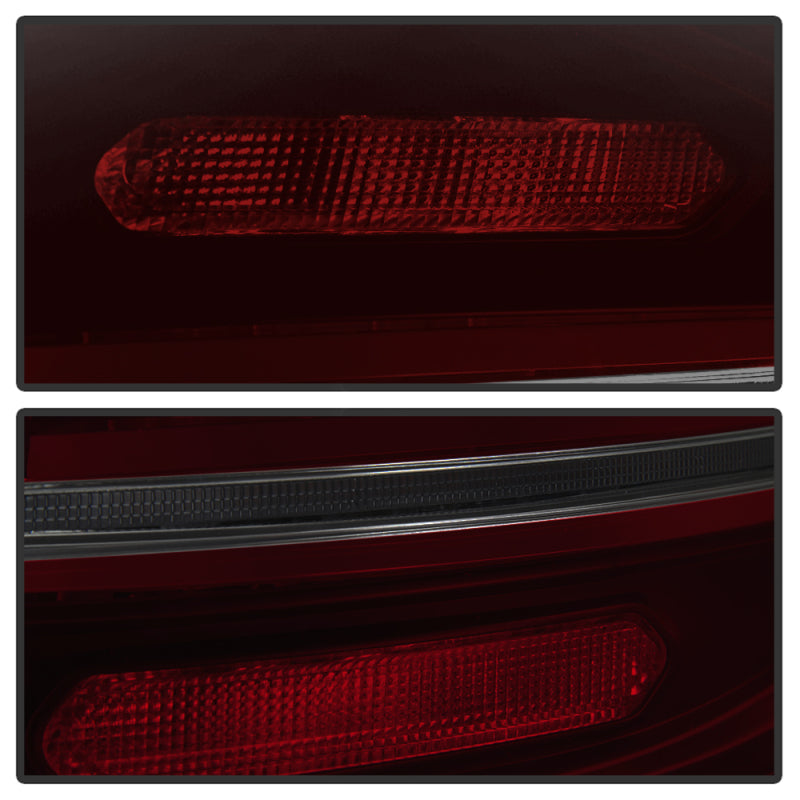 Spyder Porsche Cayenne 958 11-14 LED Tail Lights - Sequential Signal - Red Smoke 5086907