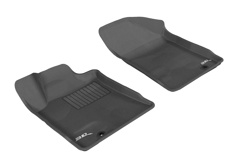 3D MAXpider 2009-2014 Nissan Maxima Kagu 1st Row Floormat - Black L1NS03011509
