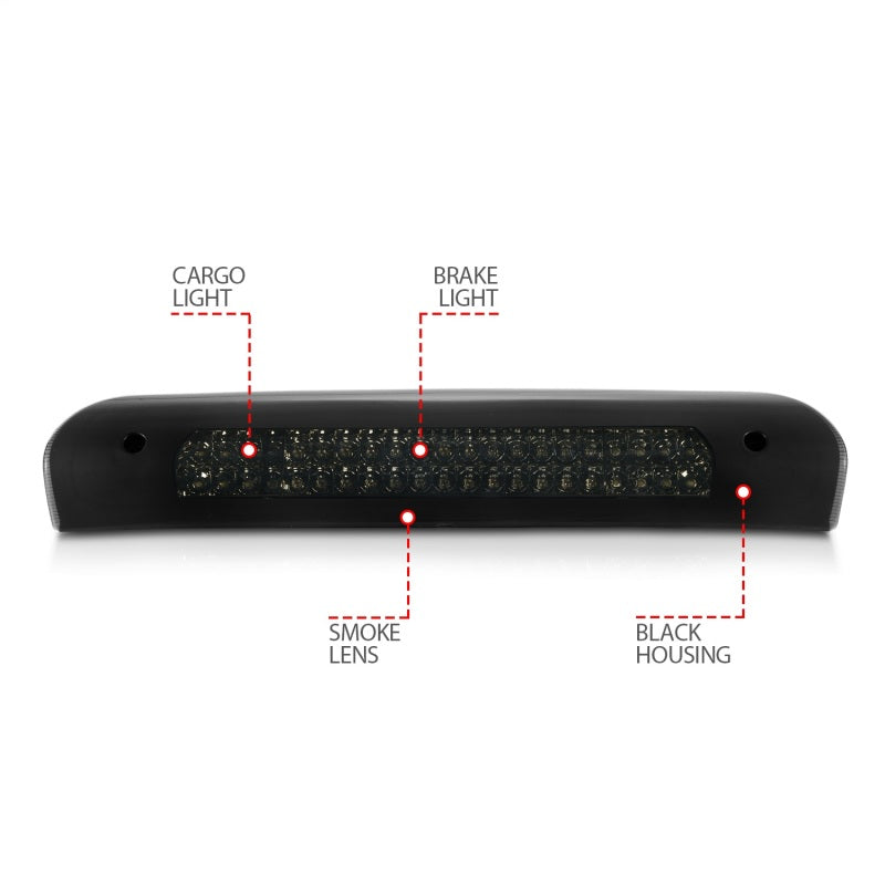 Anzo 2002-2008 Dodge Ram 1500 LED 3rd Brake Light Smoke B - Series