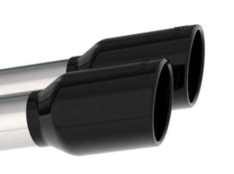 Borla 2020 Chevrolet Corvette C8 6.2 ATAK 3in Exhaust System Dual Round Rolled A/C Black Chrome Tips 140839BC
