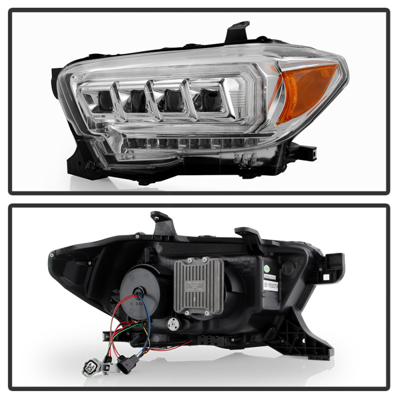 Spyder 16-20 Toyota Tacoma LED Model Only High-Power LED Headlights - Chrome PRO-YD-TT16LEDAP-C 5088383