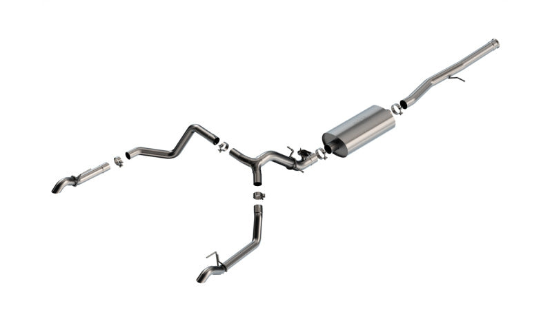 Borla 2024 Chevrolet/GMC 1500 ZR2 & AT4X 6.2L V8 4WD 4DR Touring Catback Exhaust w/ Turndown Tips 141002