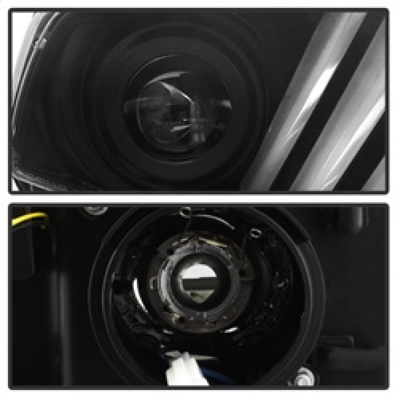 Spyder 10-13 Ford Mustang - Halogen - Projector Headlights - LED Signals -Black (PRO-YD-FM2010V2-BK) 5085429