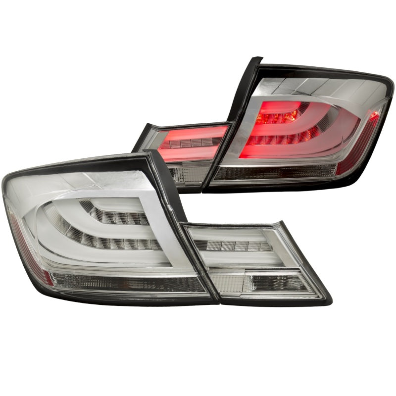 Anzo 2013-2015 Honda Civic LED Taillights Chrome