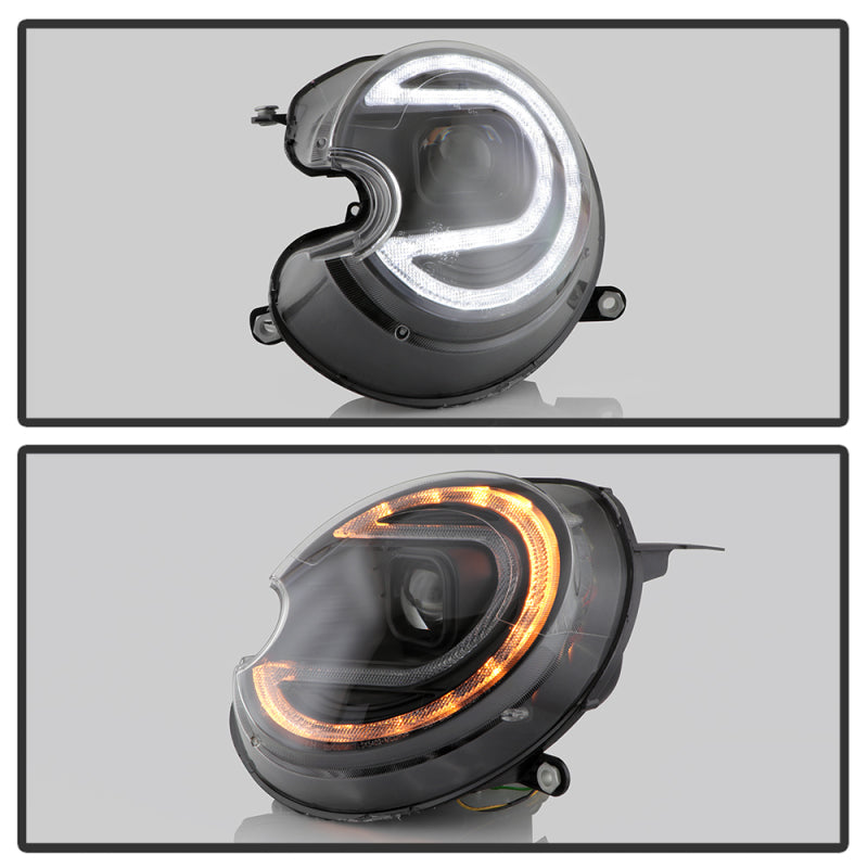 Spyder Mini Cooper 07-12 V2 Xenon/HID Only Projector Headlights - Black PRO-YD-MC07V2HIDSI-SBLB-BK 5088222