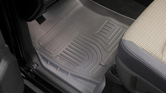 AAUSA Husky Liners 15-20 Cadillac Escalade ESV Weatherbeater Front & 2nd Seat Floor Liners - Black Ribbed