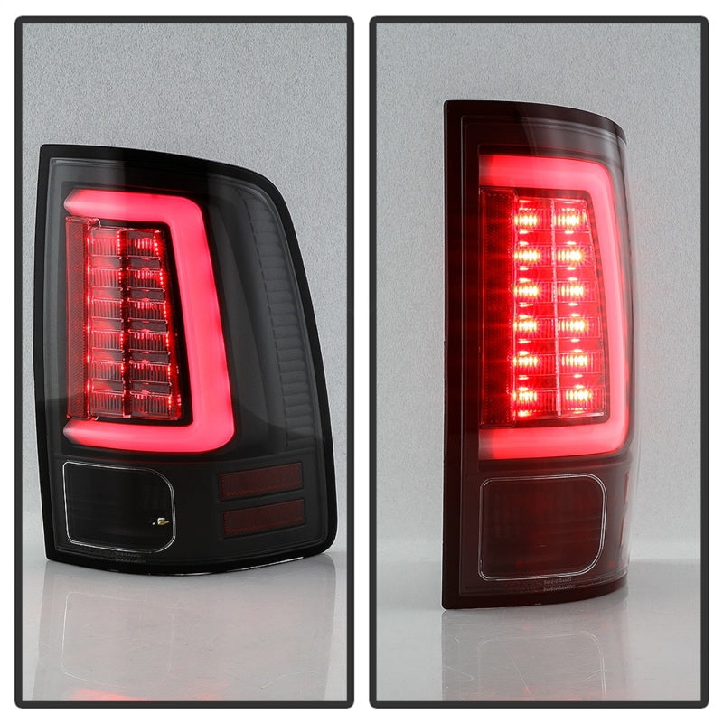 Spyder Dodge Ram 2013-2014 Light Bar LED Tail Lights - All Black ALT-YD-DRAM13V2-LED-BKV2 5085931