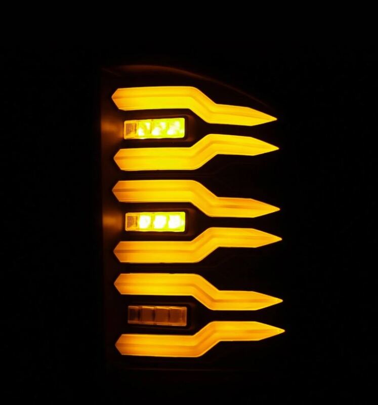 AlphaRex 07-14 Chevrolet Silverado 1500/2500HD/3500HD Luxx-Series LED Tail Lights Blk w/Smoked Lens 620080 *Discontinued