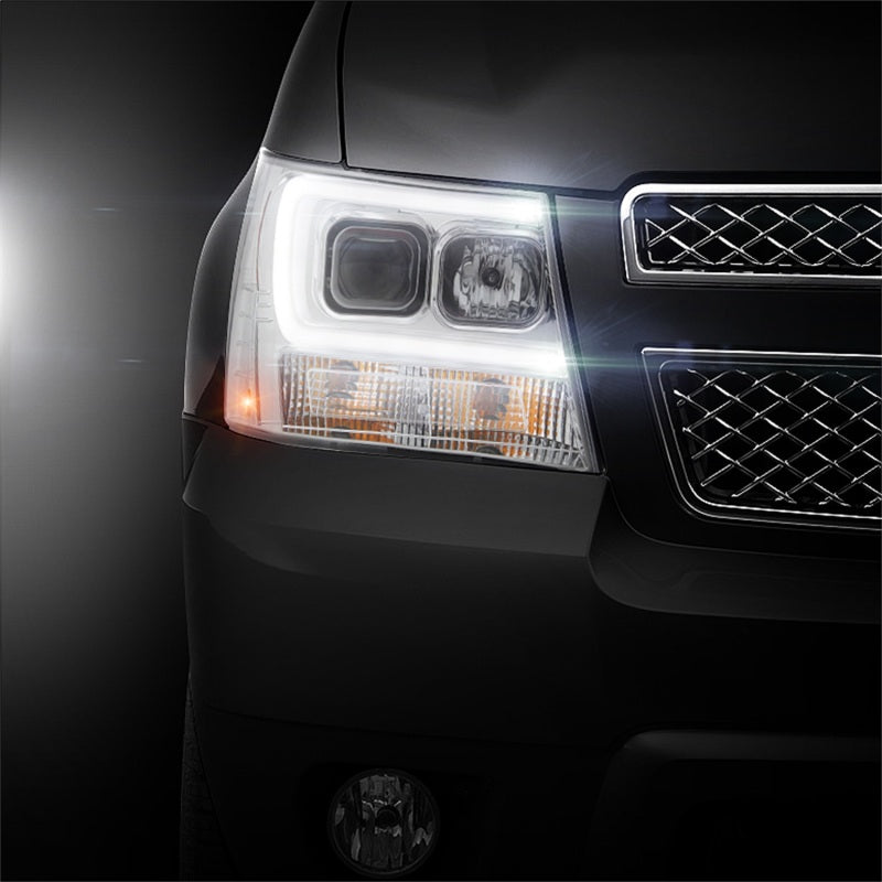 Spyder 07-14 Chevy Suburban/1500/2500/Tahoe V2 Projector Headlights Chrome PRO-YD-CSUB07V2-DRL-C 5082572