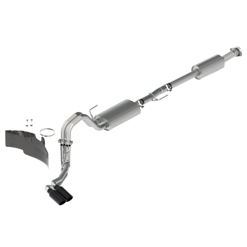 Ford Racing 21-22 F-150 2.7L/3.5L/5.0L Side Exit Touring Exhaust - Black Tips M-5200-FTBS