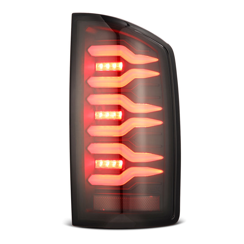 AlphaRex 07-08 Dodge Ram 1500/07-09 Dodge Ram 2500+3500 Luxx-Series LED Tail Lights (Pair) Black 641040 *Discontinued