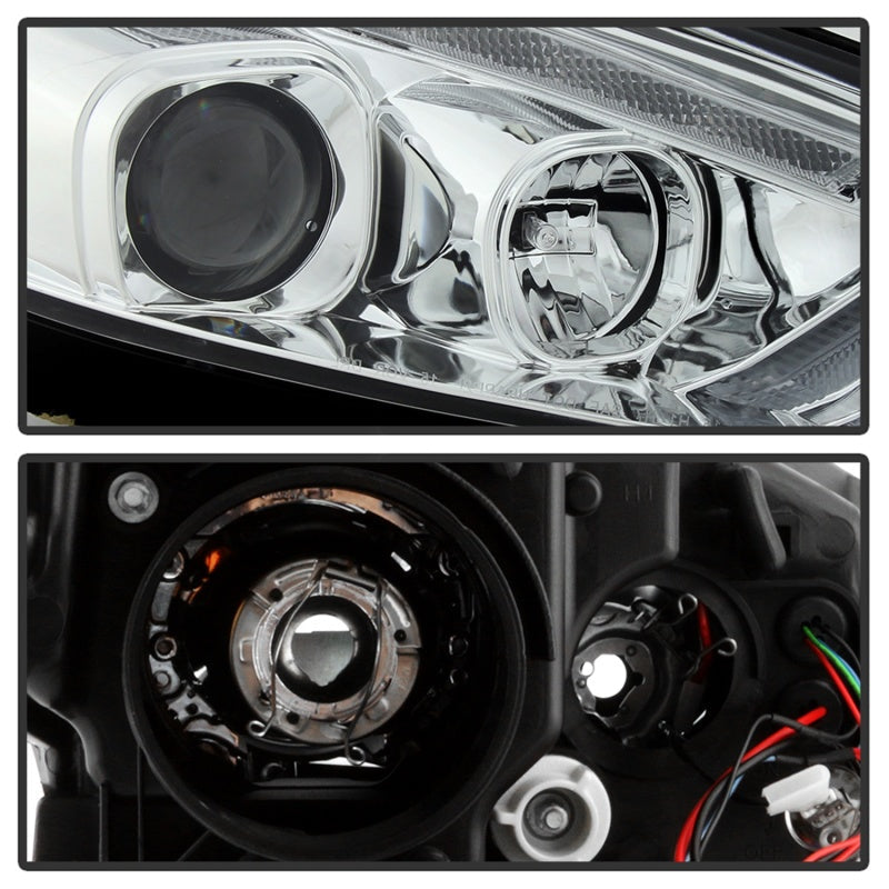 Spyder 15-18 Ford Focus Projector Headlights - Seq Turn Light Bar - Chrome PRO-YD-FF15-LBSEQ-C 5086457