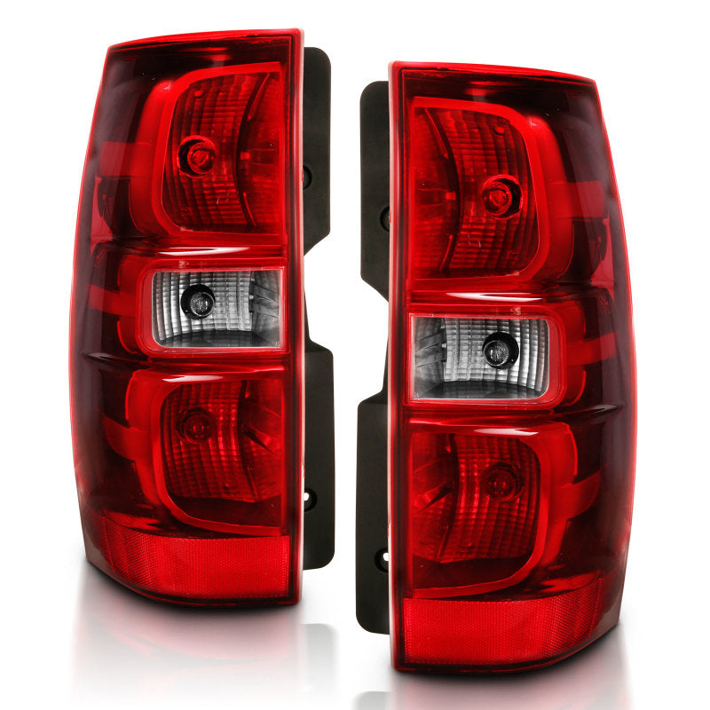 ANZO 2007-2014 Chevy Tahoe Taillight Red/Clear Lens (OE Replacement) 311304