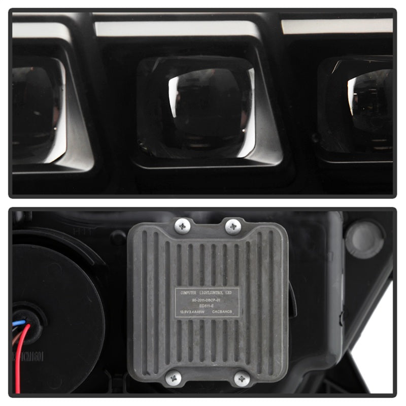 Spyder 16-20 Toyota Tacoma Halogen Model Only High-Power LED Headlights - Black PRO-YD-TT16HALAP-BK 5088376