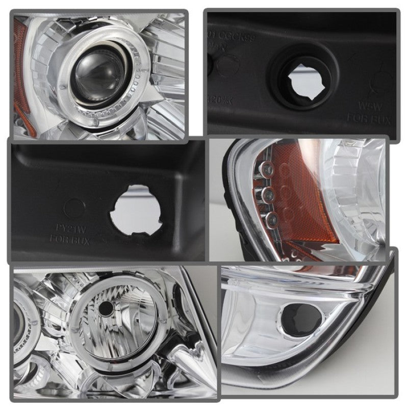 Spyder Jeep Grand Cherokee 99-04 Projector Headlights LED Halo LED Chrm - PRO-YD-JGC99-HL-C 5011152