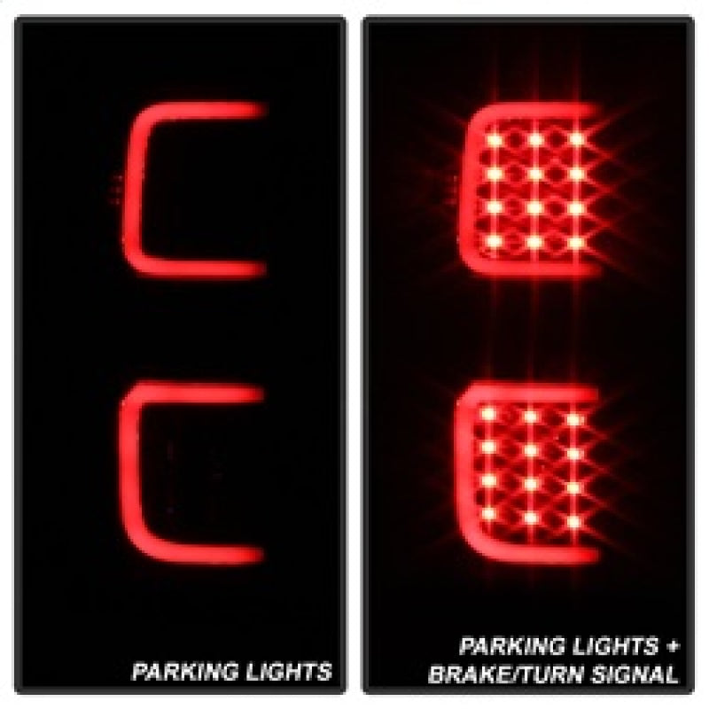 SPYDER xTune Ford F150 09-14 LED Tail Lights - Black ALT-ON-FF15009-LBLED-BK 5082169