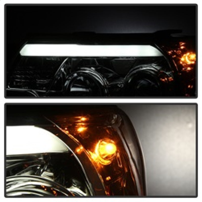 Spyder Toyota Tacoma 12-16 Projector Headlights Light Bar DRL Chrome PRO-YD-TT12-LBDRL-C 5081704