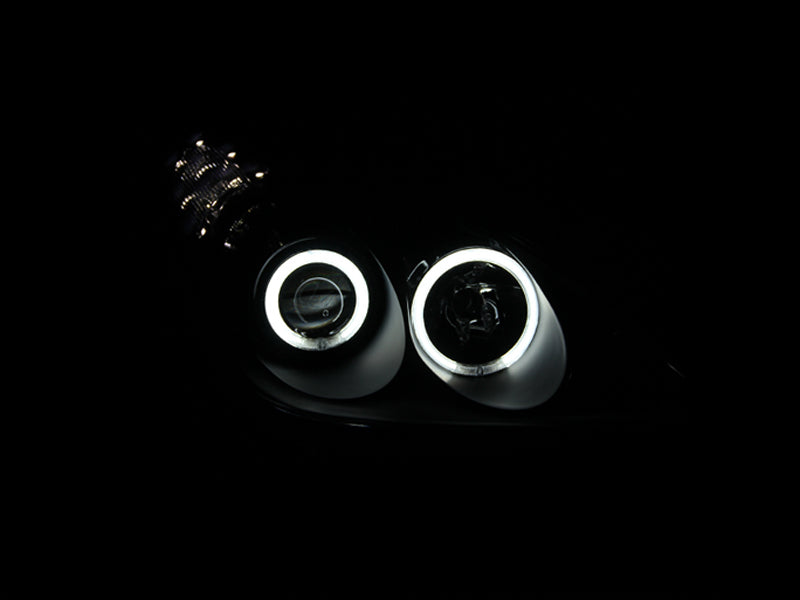 Anzo 2002-2003 Lexus Es300 Projector Headlights w/ Halo Chrome (CCFL)