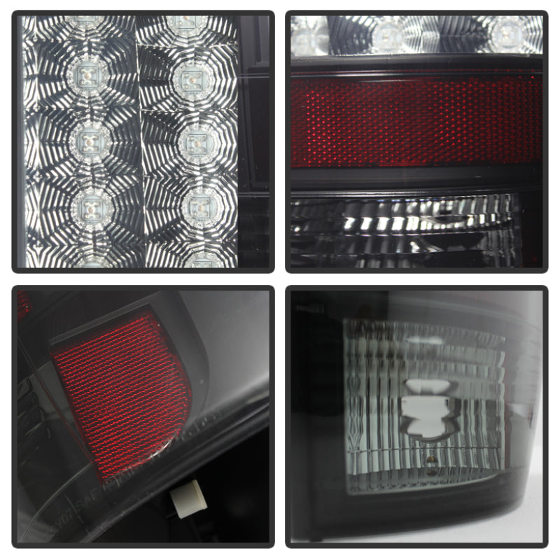 Spyder Chevy Suburban/GMC Yukon/Yukon Denali 07-14 LED Tail Lights Blk Smke ALT-YD-CSUB07-LED-BSM 5078087