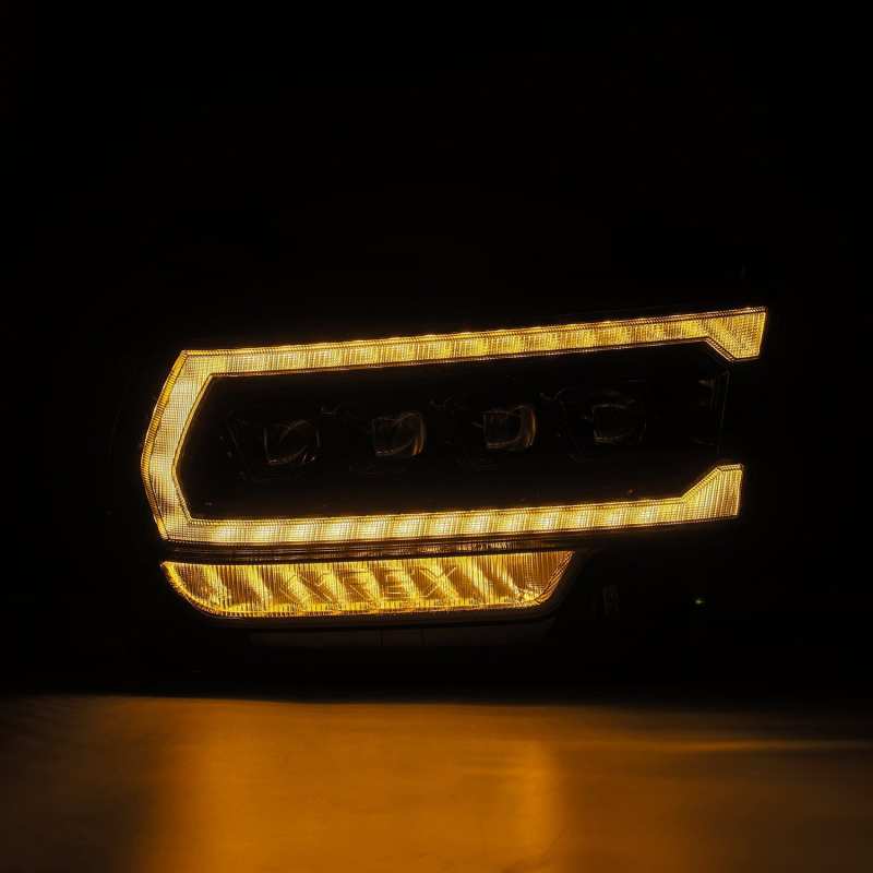 AlphaRex 19-21 Ram 2500 NOVA LED Proj Headlights Plank Style Alpha Blk w/Activ Light/Seq Signal/DRL 880552 *Discontinued