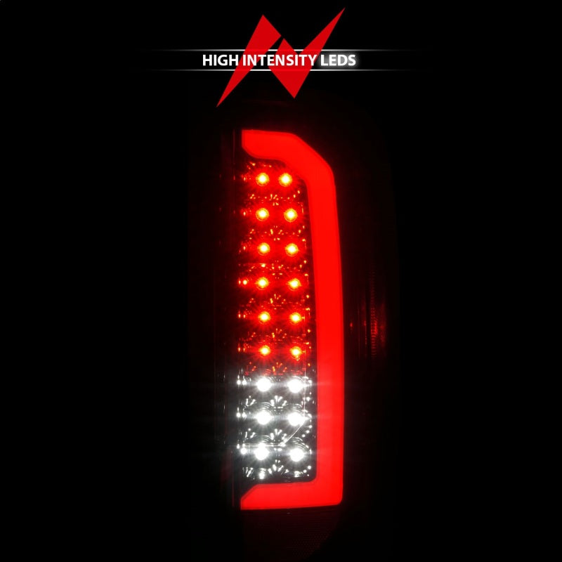 ANZO 15-21 Chevrolet Colorado Full LED Tail Lights w/ Red Lightbar Black Housing Smoke Lens 311433