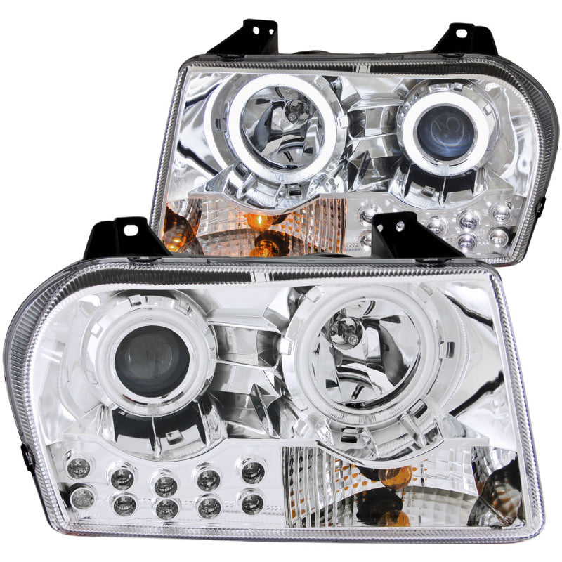 Anzo 2005-2010 Chrysler 300 Projector Headlights w/ Halo Chrome