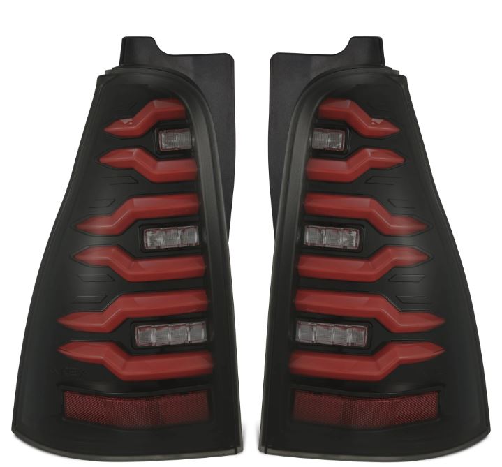 AlphaRex 03-09 Toyota 4Runner LUXX-Series LED Tail Lights- Black/Red 690080 *Discontinued