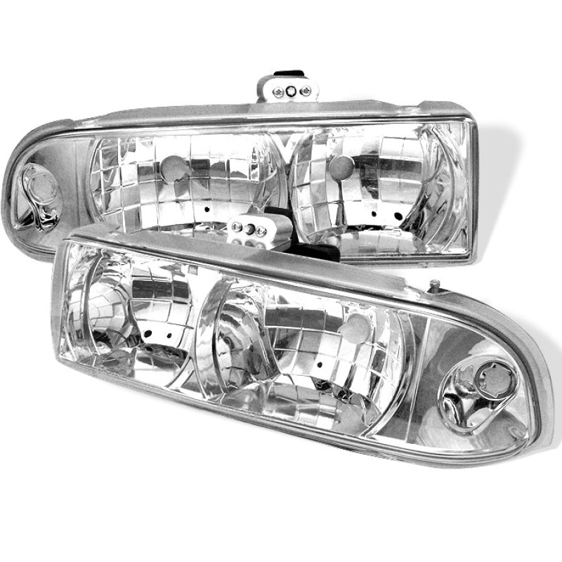 Spyder Chevy S10 98-04/Chevy Blazer 98-05 Crystal Headlights Chrome HD-YD-CS1098-C 5012432