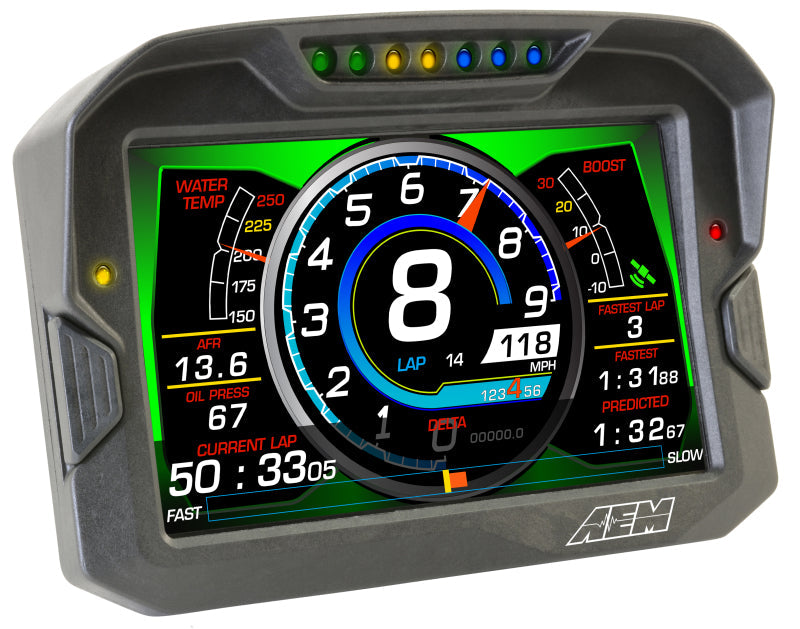 AEM Electronics Digital Dash, CD-7L, Carbon Housing, Data Logging, CAN Bus, Kit