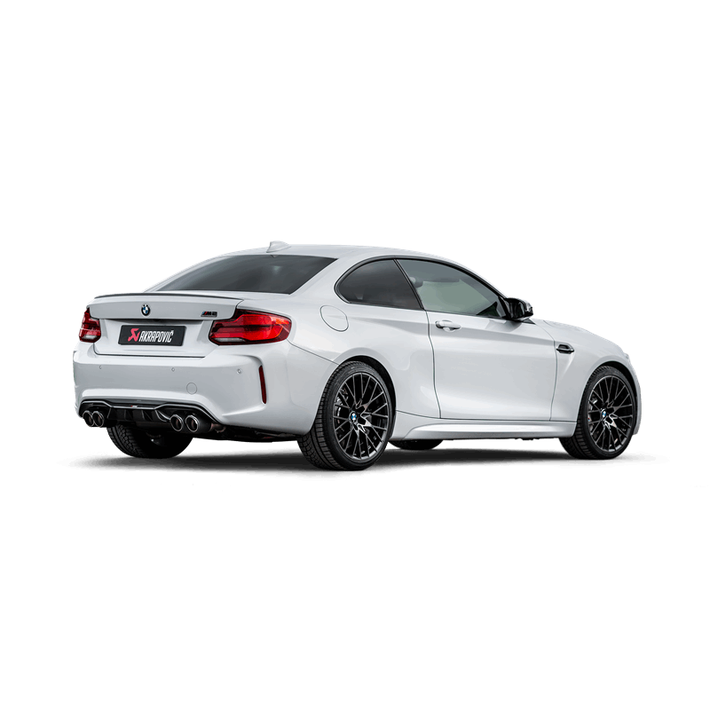 Akrapovic 2018+ BMW M2 Competition/M2 CS (F87N) Slip-On Line (Titanium) w/Carbon Fiber Tips S-BM/T/3H