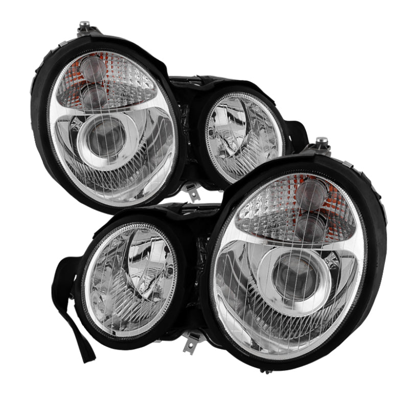 SPYDER Xtune Mercedes Benz W210 E-Class 96-99 Projector Headlights Chrome PRO-CL-MW21095-C 5021960