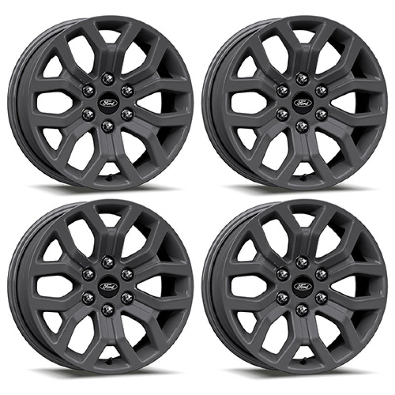 Ford Racing 15-22 F-150 18x7.5in Matte Gray Wheel Kit M-1007K-1875G