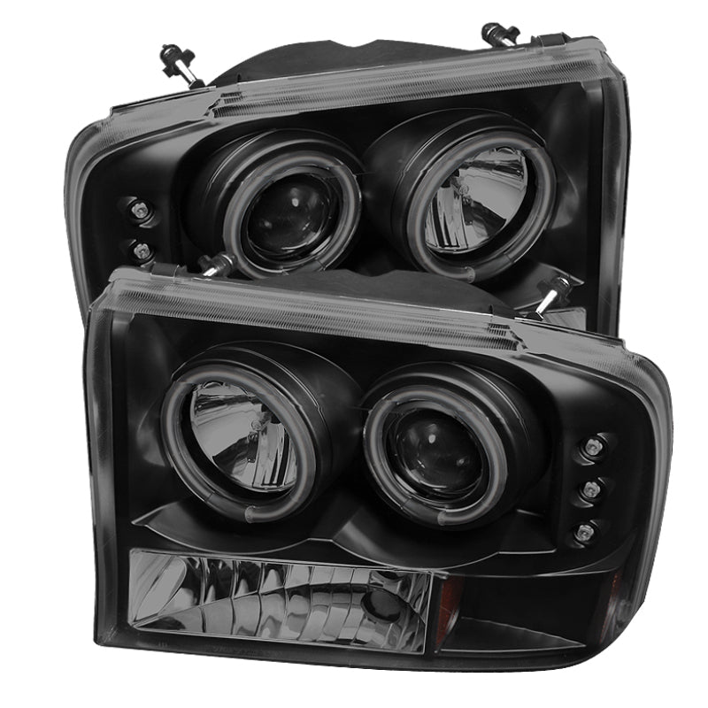 Spyder Ford F250 Super Duty 99-04 Projector V 2 CCFL Halo LED Blk Smke PRO-YD-FF25099-1P-G2-CCFL-BSM 5078865