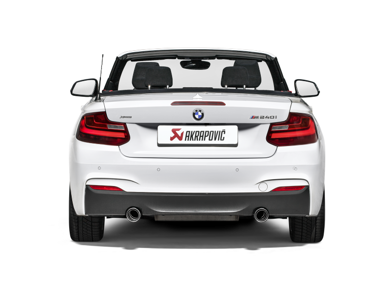 Akrapovic 16-17 BMW M240i (F22 F23) Evolution Line Cat Back (SS) w/ Carbon Tips (Req. Link Pipe) MTP-BM/SS/4H