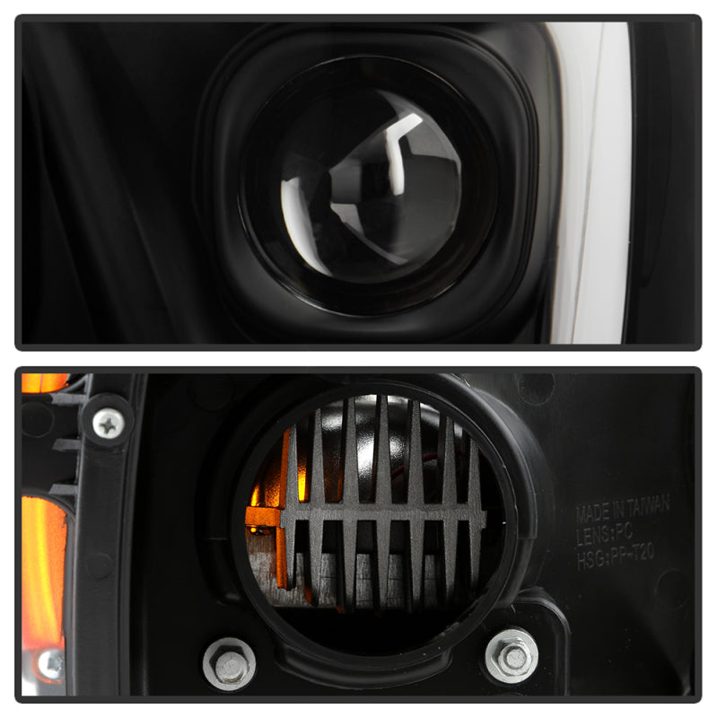 SPYDER 06-08 Dodge Ram 1500 LED Headlights - Black PRO-YD-DR06PL-BK 5088178