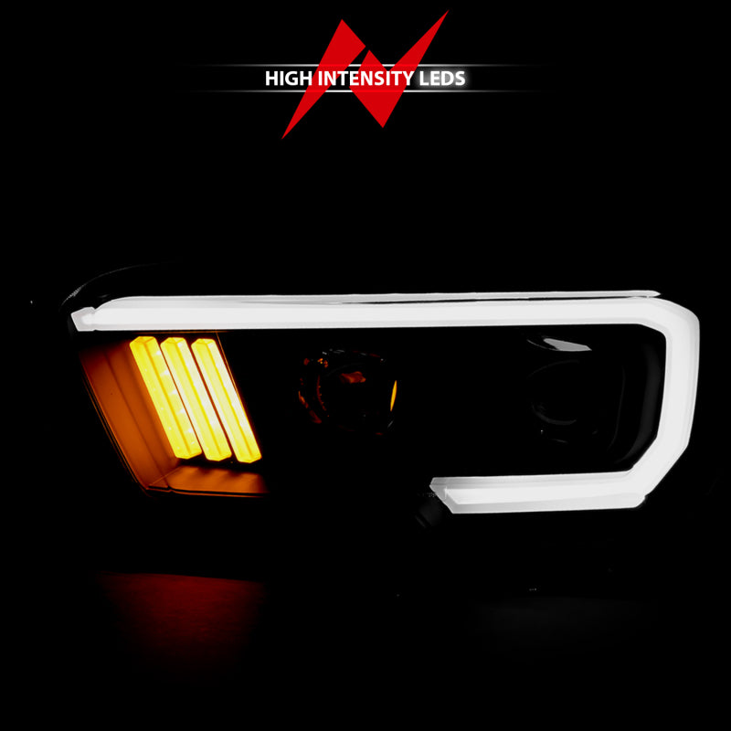 Anzo  16-17 Toyota Tacoma Projector Headlights w/ Plank Style Design