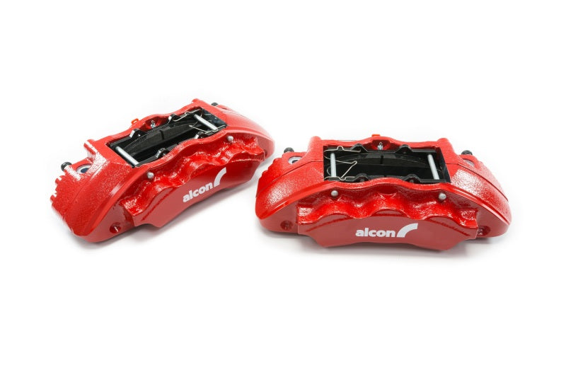 Alcon Ford 2019+ Ranger / 2020+ Bronco 350x34mm Rotors 6-Piston Red Calipers Front Brake Upgrade Kit BKF1551K61