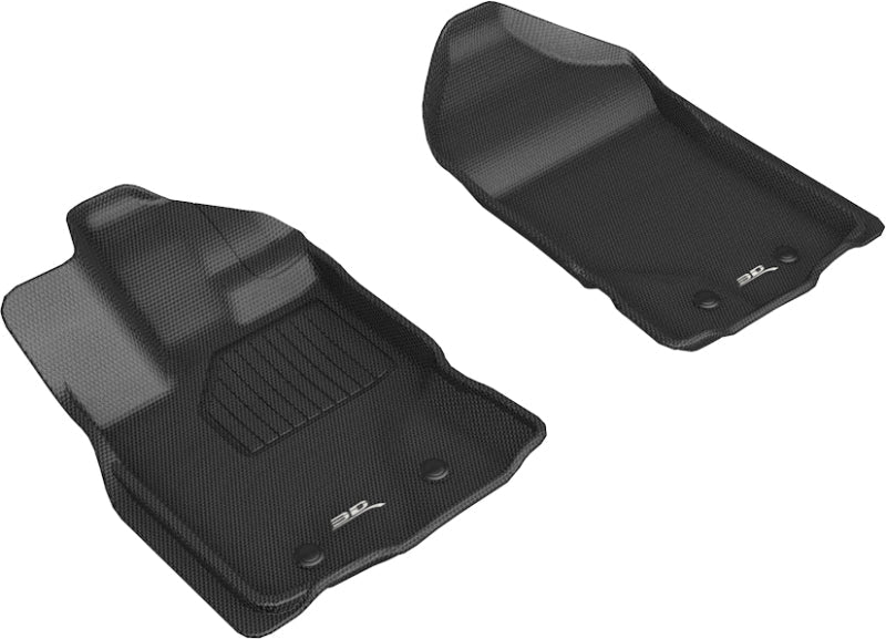 3D MAXpider 2019-2020 Ford Ranger Kagu 1st Row Floormat - Black L1FR12211509