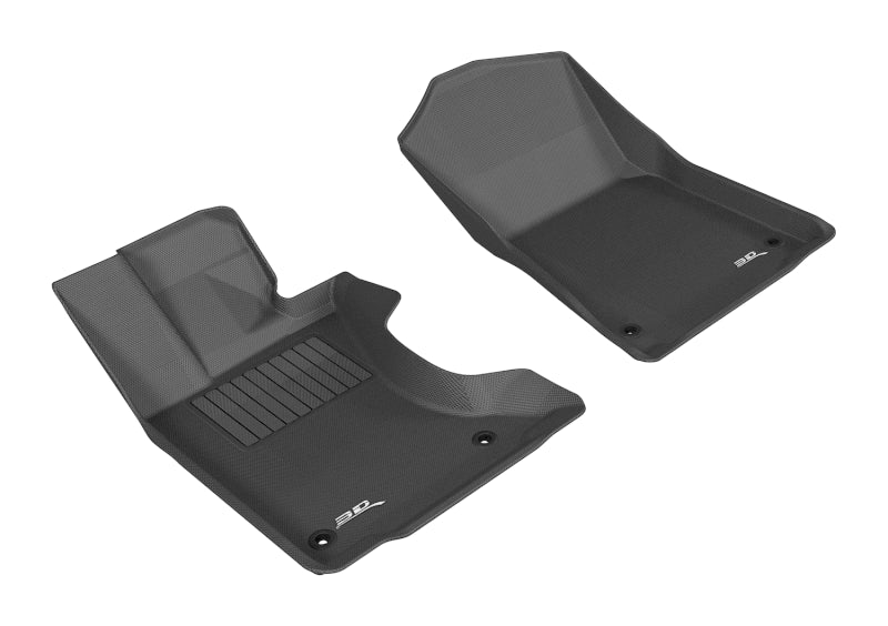 3D MAXpider 2013-2019 Lexus GS/GS Hybrid Kagu 1st Row Floormat - Black L1LX03011509
