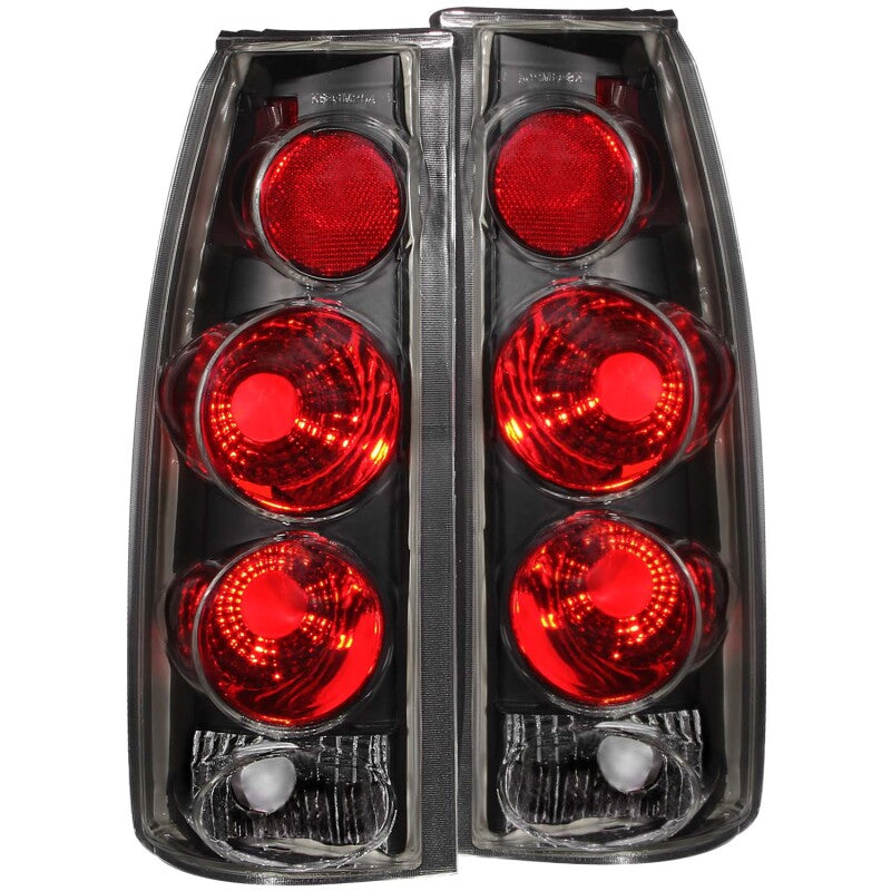 Anzo 1999-2000 Cadillac Escalade Taillights Black 3D Style