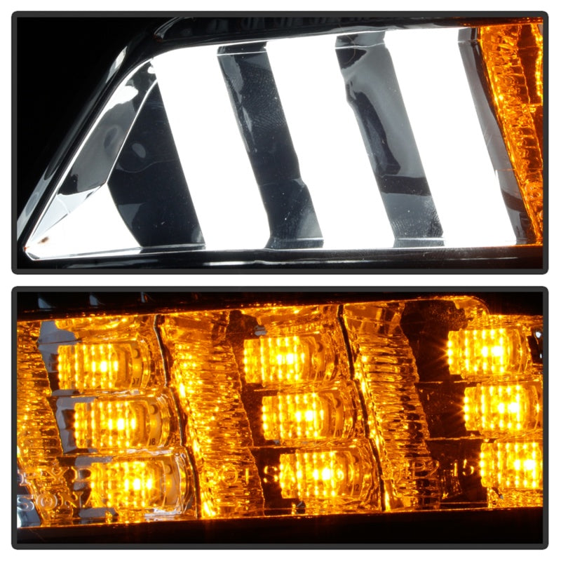 Spyder 15-16 Ford Mustang LED DRL - Smoke (CBL-YD-FM15-LED-SM) 5082527