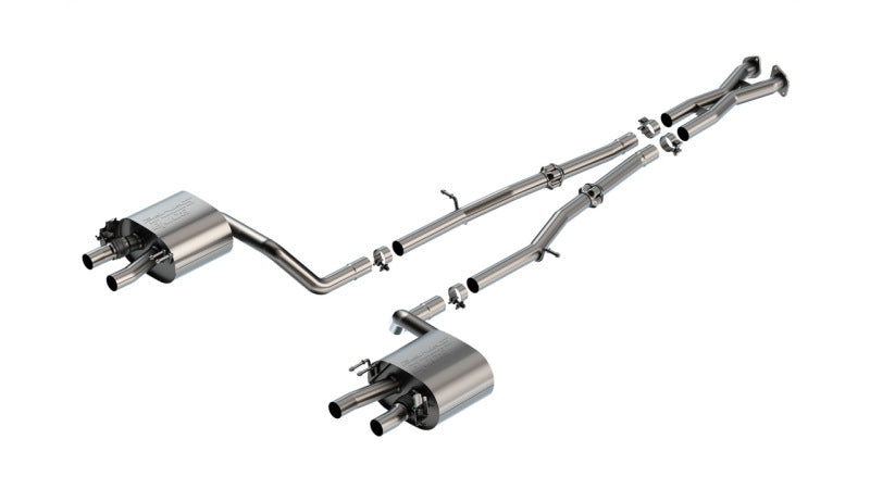 Borla 22-23 Kia Stinger 3.3L V6 Turbo 2.25in Pipe Dia Dual Split Rear Exit S-Type Cat-Back Exhaust 140936