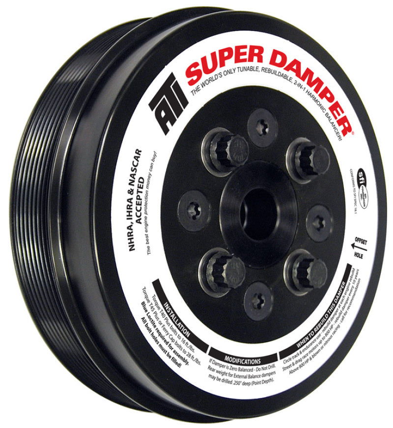 ATI Damper - 7.95in - Steel - 8 Grv - Cummins ISC 8.3L - 10/1997 to 4/2004 - 3 Ring Hvy - Diesel ATI917372