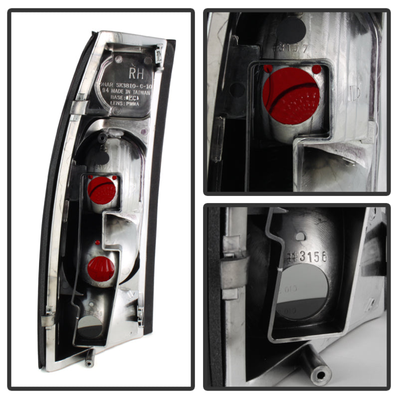 Spyder Chevy C/K Series 1500 88-98/GMC Sierra 88-98 G2 Euro Tail Lights Blk Smke ALT-YD-CCK88G2-BSM 5077974